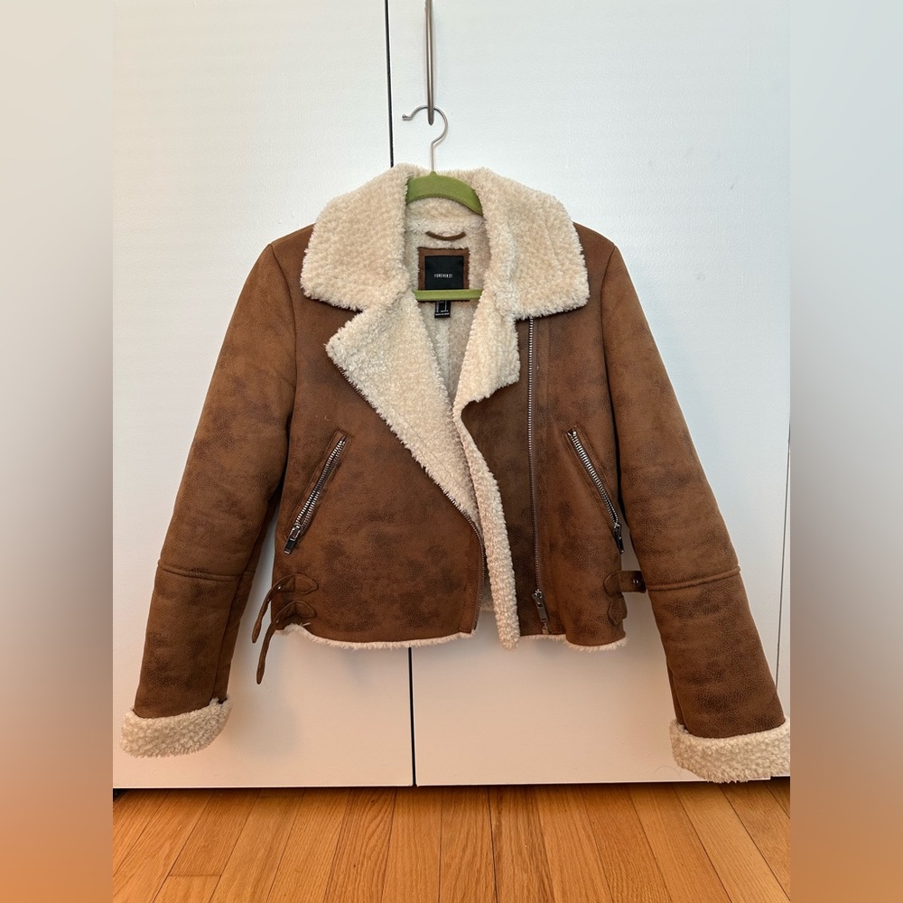 Faux Suede & Shearling Jacket